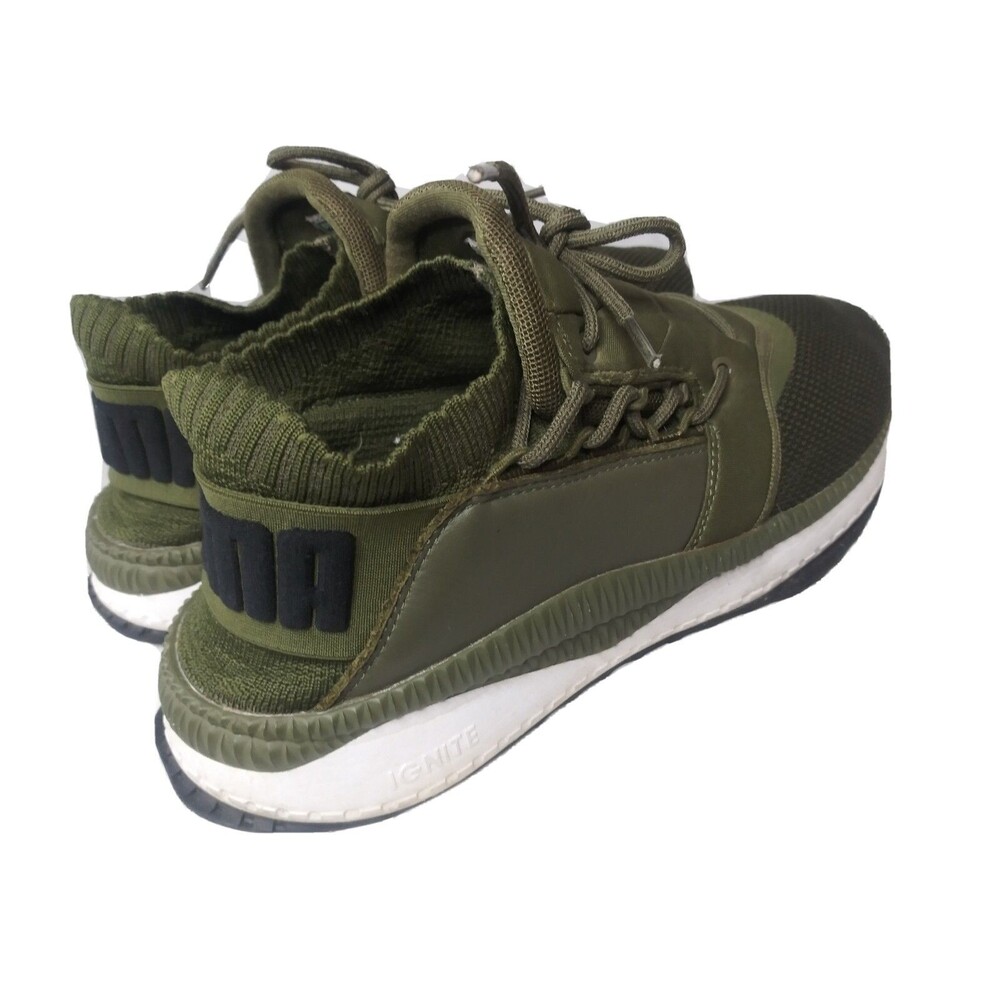 Puma Tsugi Shinsei Shoes Men's Size 9.5 Sneakers Olive Night~Puma White